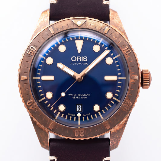 Oris, Carl Brashear Limited Edition, Ref. 01 733 7720 3185-Set LS, Bronze, limitiert, Box und Papiere
