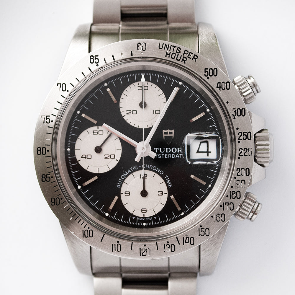 Tudor Oysterdate «Big Block», Referenz 79180, Chronograph, Automatik, 1991, mit Original-Box und Umkarton