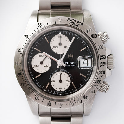 Tudor Oysterdate «Big Block», Referenz 79180, Chronograph, Automatik, 1991, mit Original-Box und Umkarton