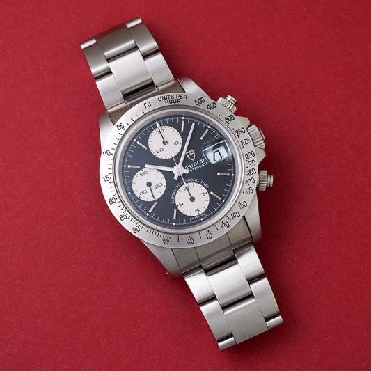 Tudor Oysterdate «Big Block», Referenz 79180, Chronograph, Automatik, 1991, mit Original-Box und Umkarton
