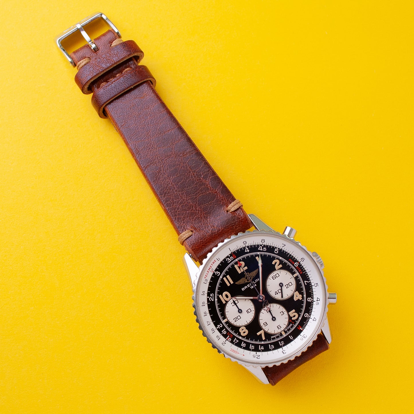 Breitling Navitimer 92, Referenz A30021/189, Edelstahl, Automatik-Chronograph, Kaliber 30, 38 mm